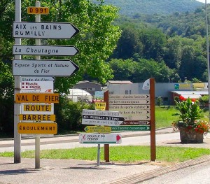 Messieurs à propos de la DANGEREUSE route du Val de Fier